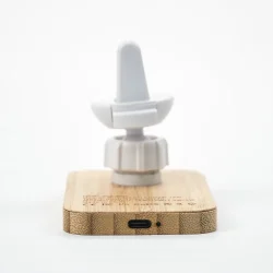 Bamboo Wireless Car Charger Interface
