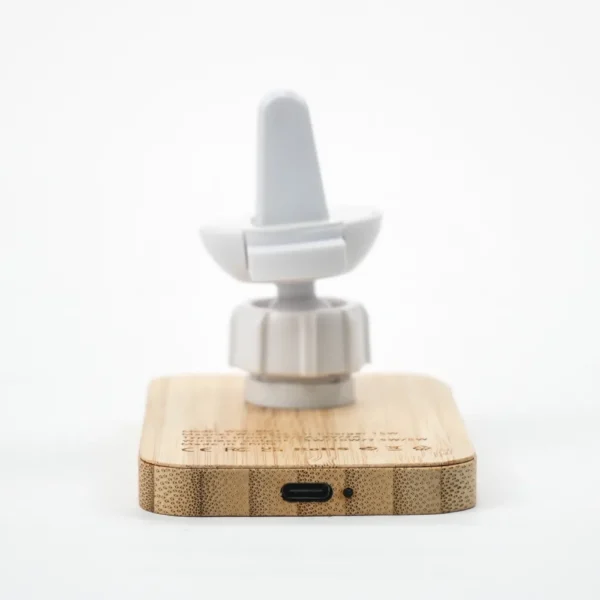Bamboo Wireless Car Charger Interface