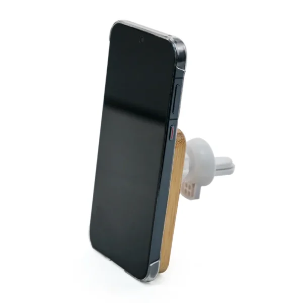 Bamboo Wireless Car Charger side view