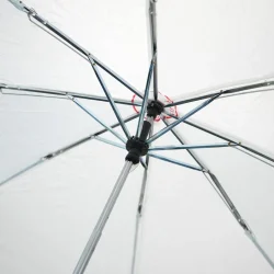 Bi-Fold Umbrella in White Inside View