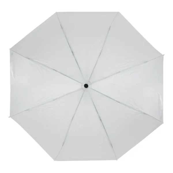 Bi-Fold Umbrella in White Top view