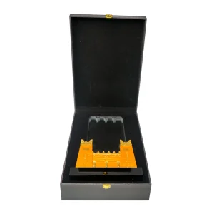 Castle Design Crystal Award with Box