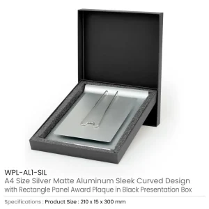 Aluminum Award Plaque with stand Details