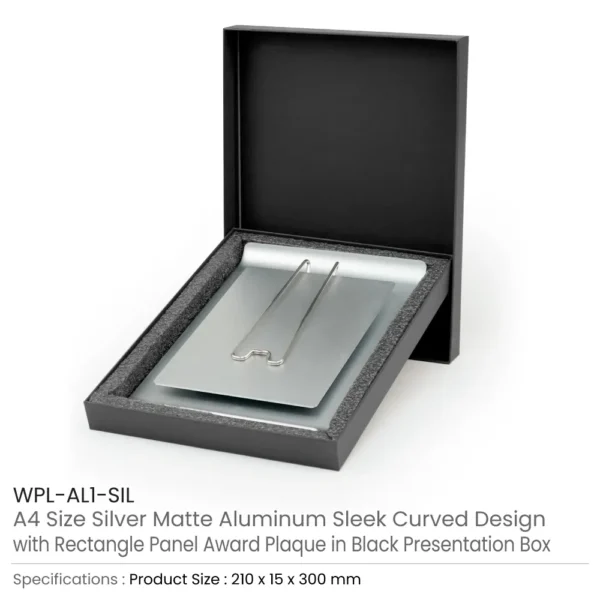 Aluminum Award Plaque with stand Details