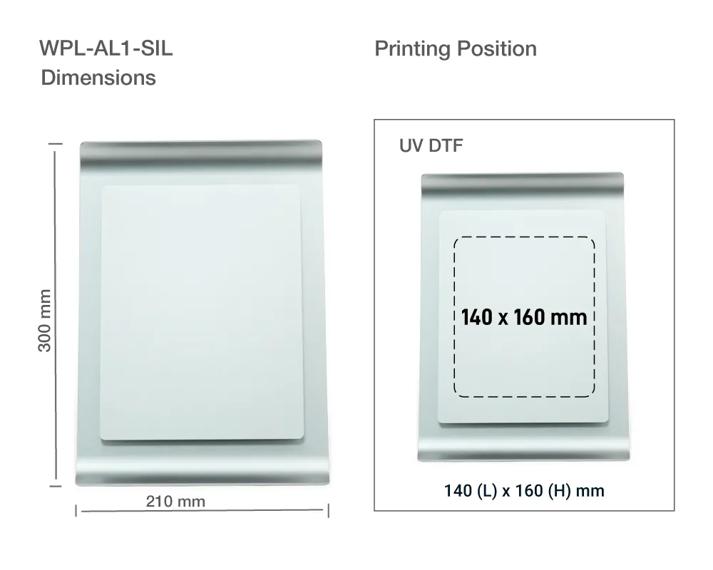 Aluminum Award Plaque Printing Details
