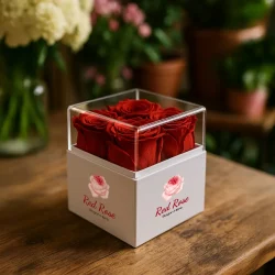 Branding Flower Gift Box White