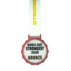 Glass Medals with Bronze Frame Sample