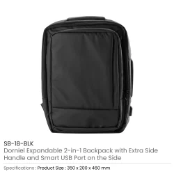 Multipurpose Expandable Travel Backpack Details
