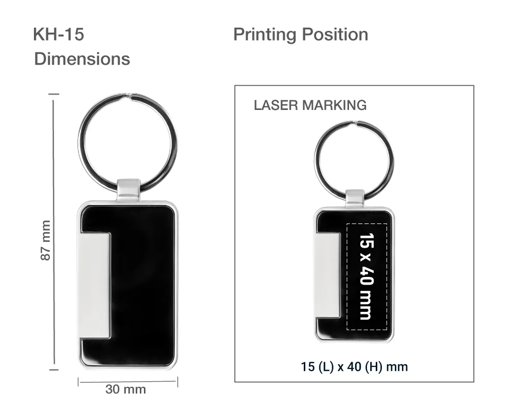 Keychain Printing Details