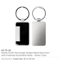 Metal Keychain Silver