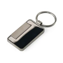 Metal Keychain Matte Silver