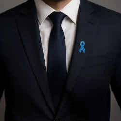 Prostate Cancer Awareness Badge Sample