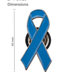 Prostate Cancer Awareness Badge Size