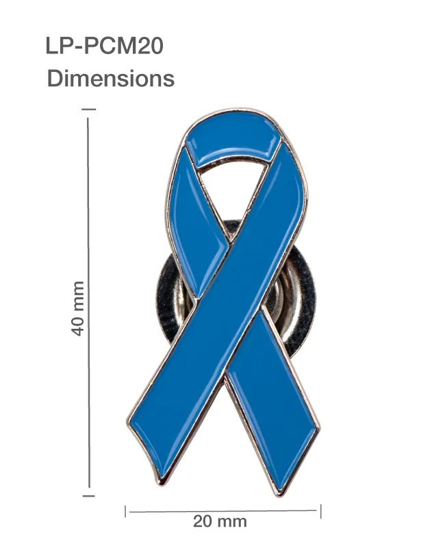 Prostate Cancer Awareness Badge Size