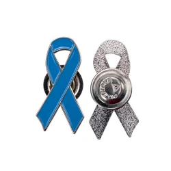 Prostate Cancer Awareness Badge front and Back