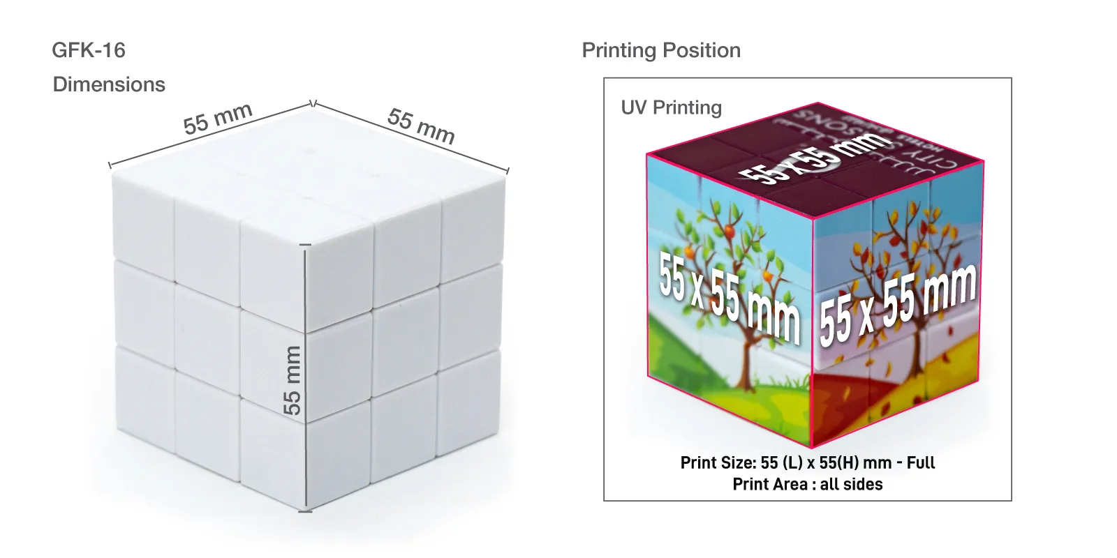 Rubik's Cube Puzzles Print Details