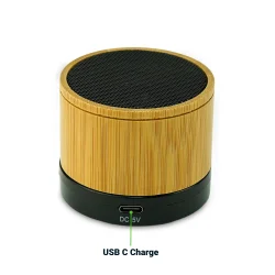 Bamboo Bluetooth Speaker Port