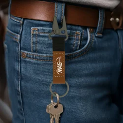 Branding Laserable PU Leather Keychain