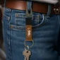 Branding Laserable PU Leather Keychain