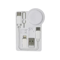 Charging Cable Kit in White Color Open View