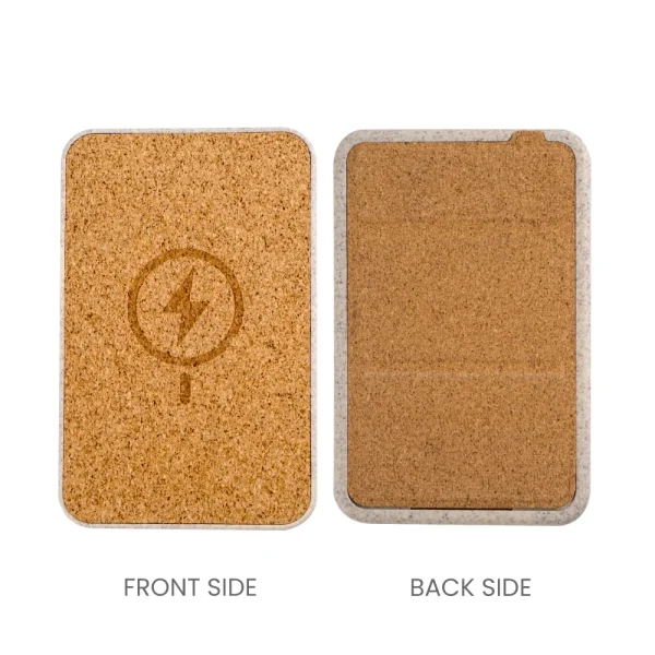Cork MagSafe Wireless Powerbank Front and Back