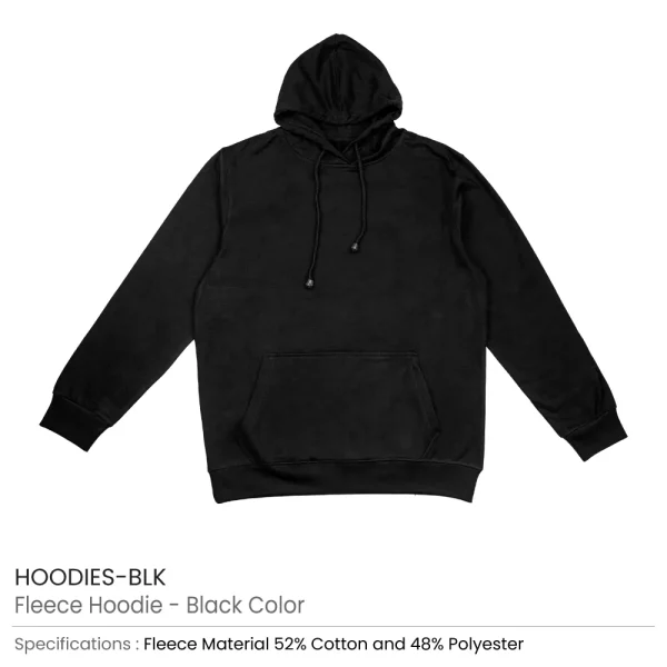 Fleece Hoodies Black