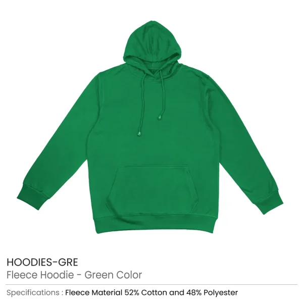 Fleece Hoodies Green
