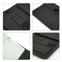 Powerbank Portfolio Notebook Inside View