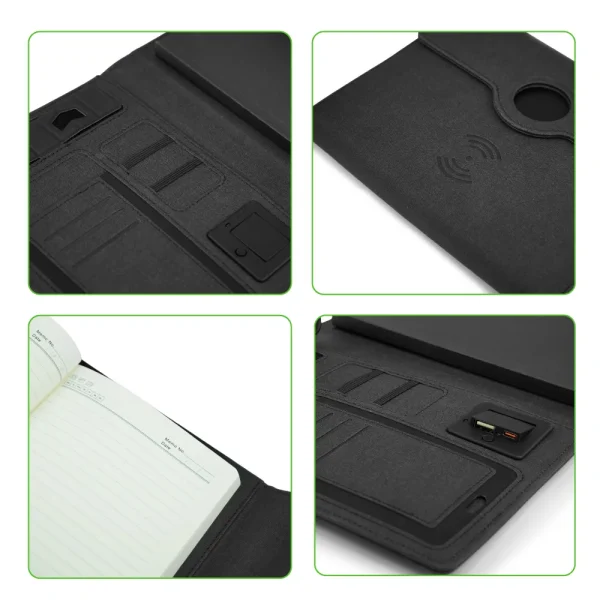 Powerbank Portfolio Notebook Inside View