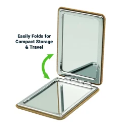 Rectangle Pocket Mirror Fold-able