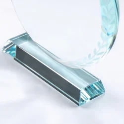 Round Clear Crystal Award Base