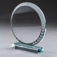 Round Clear Crystal Award View