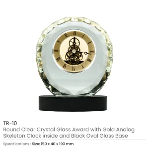 Round Crystal Clock Award Details