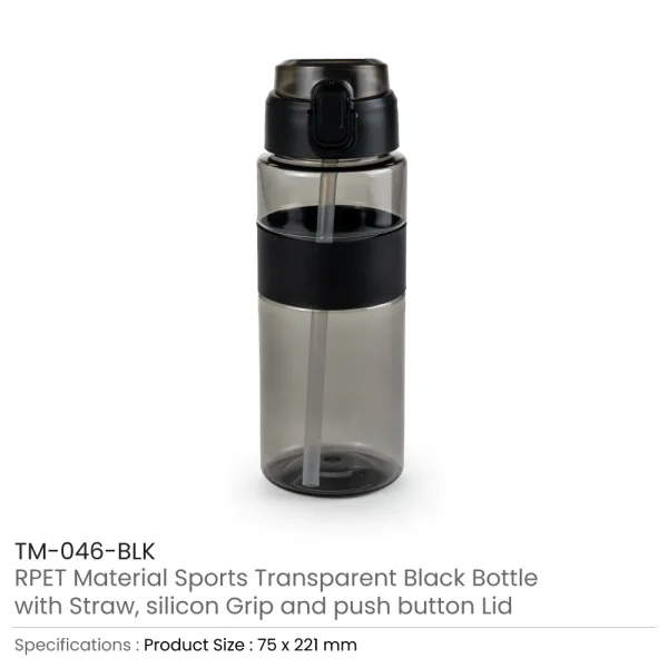Sports Bottles with Straw Details