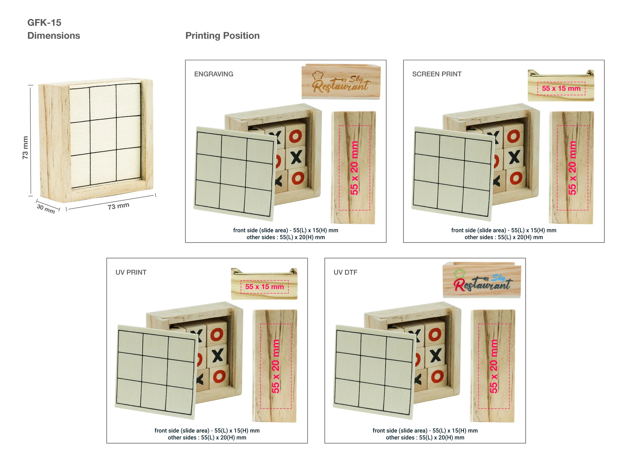 Tic-Tac-Toe Game Printing Details