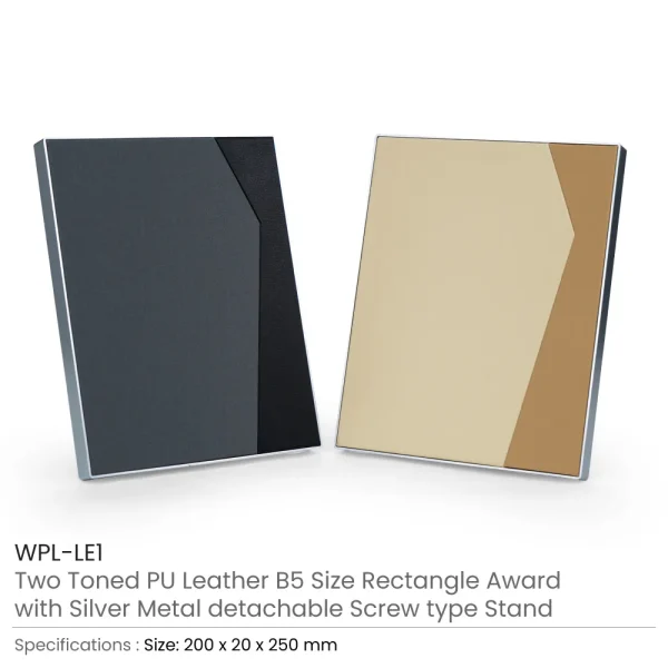 Two-Toned PU Leather Awards Details
