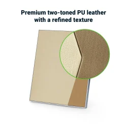 Two-Toned PU Leather Award Texture
