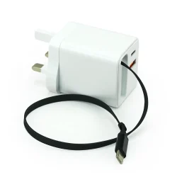 80W GaN Fast Charger Adaptor with long Type C Cable