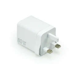 80W GaN Fast Charger Adaptor White