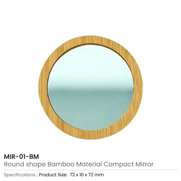 Bamboo Pocket Mirrors Details
