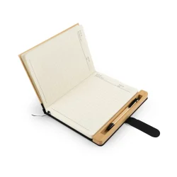 Bamboo and rPET Notebooks Open View