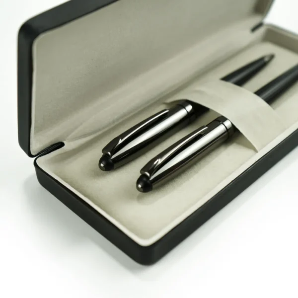 Black Metal Pen Set in Box