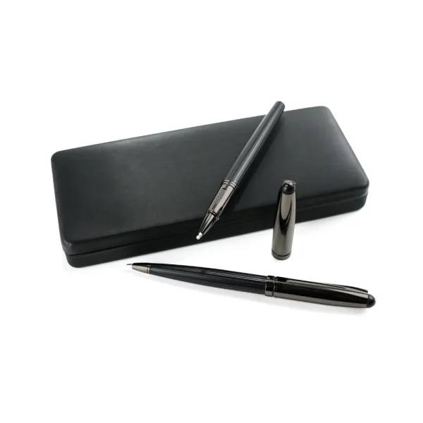 Black Metal Pen Set with Box