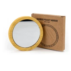 Bamboo Pocket Mirrors with Box