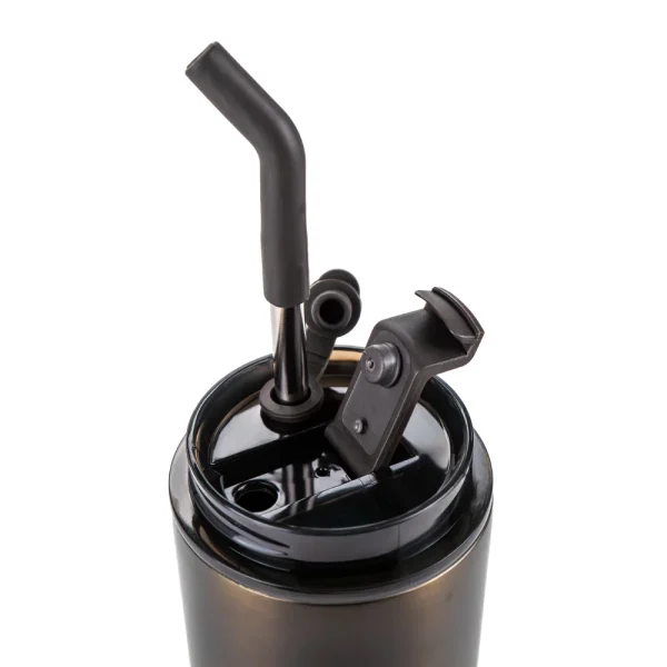 Tumblers with Double Wall Metal Straw