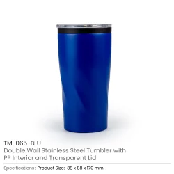 Double Wall SS Tumblers Blue