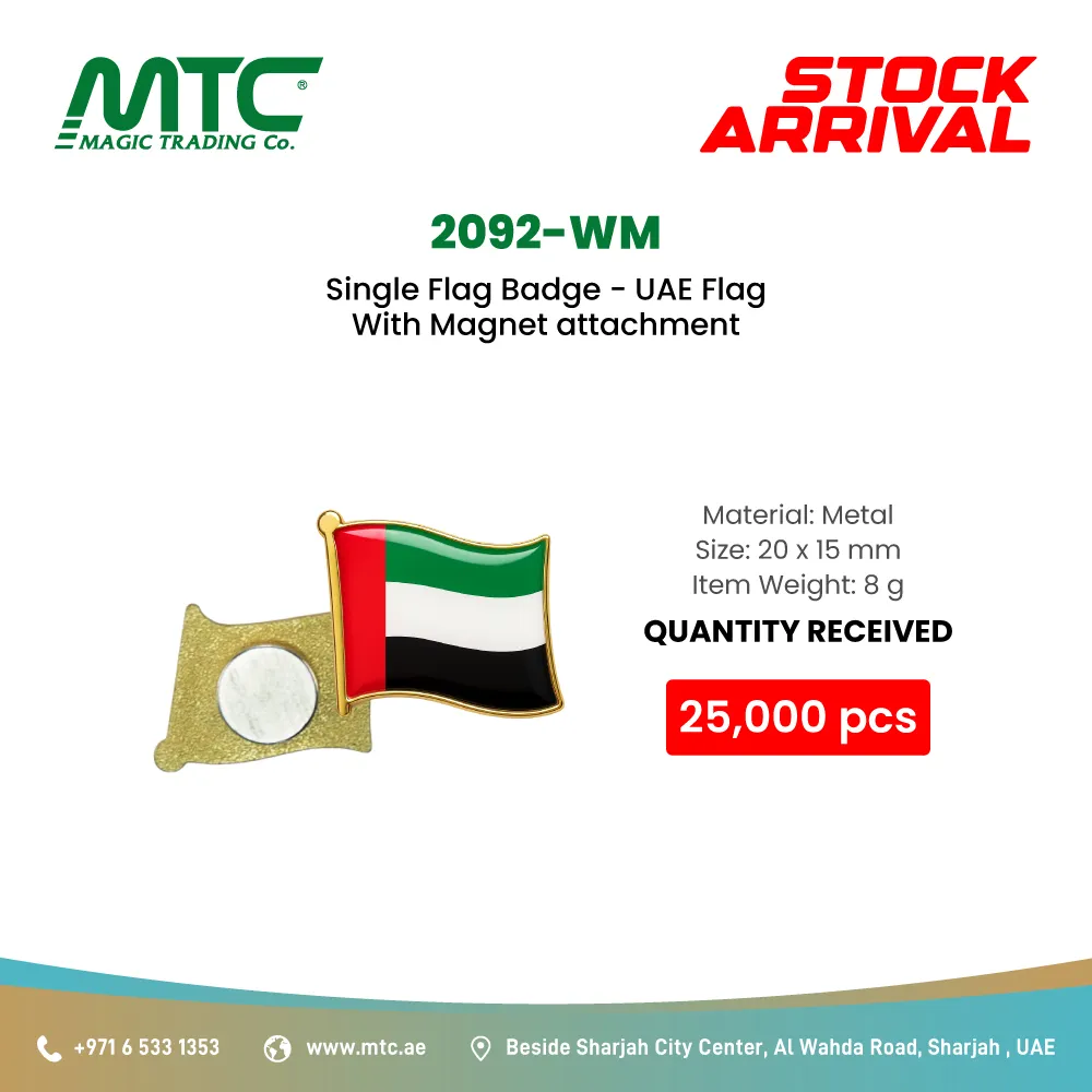 Stock Arrived Flag Design Metal Pin Badges