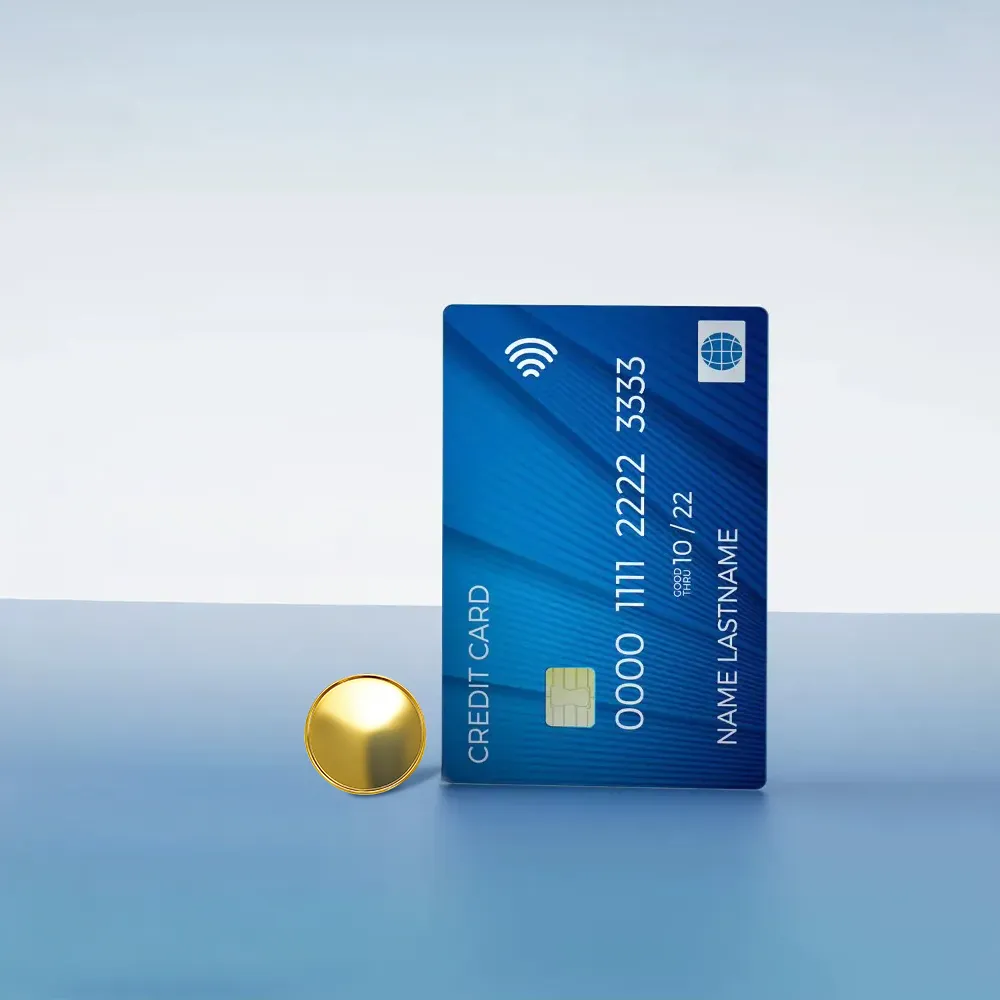 Gold Round Metal Badges with Magnet Actual Size