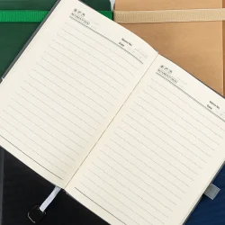 Hard Cover PU Notebook Open View