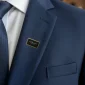 Rectangular Flat Metal Badges Sample